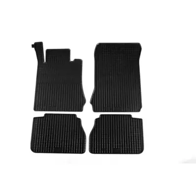 Tappetini Gomma Specifici 4 Pezzi Neri per Mercedes Classe E W210 1995-2002