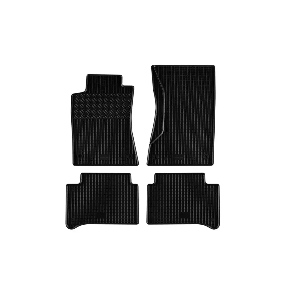 Tappetini Gomma Specifici 4 Pezzi Neri per Mercedes Classe E W211 2002-2008