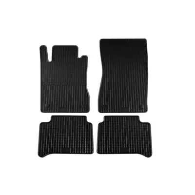 Tappetini Gomma Specifici 4 Pezzi Neri per Mercedes Classe E W211 2002-2009