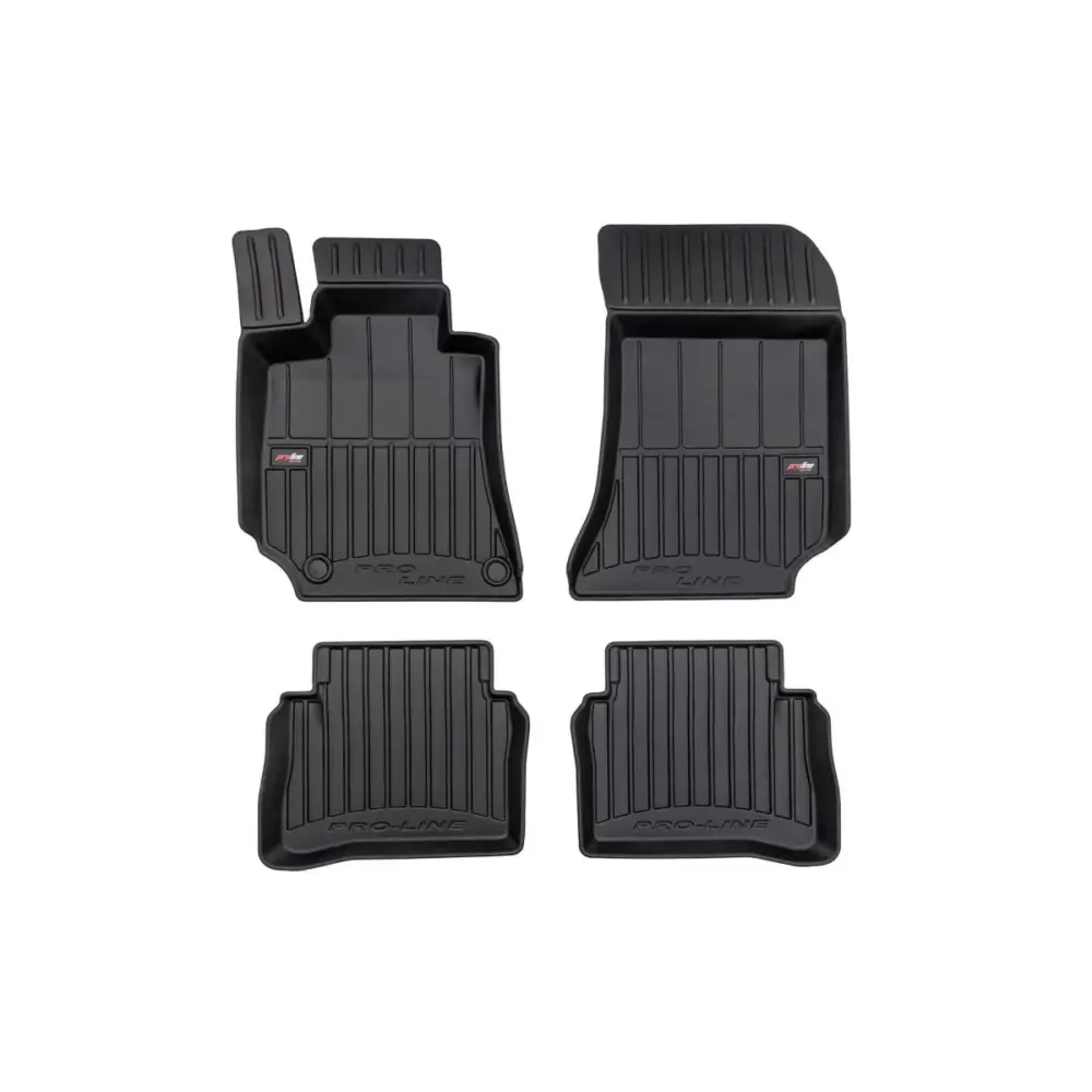 Tappetini Gomma Specifici 4 Pezzi Neri per Mercedes Classe E W212 2009-2016