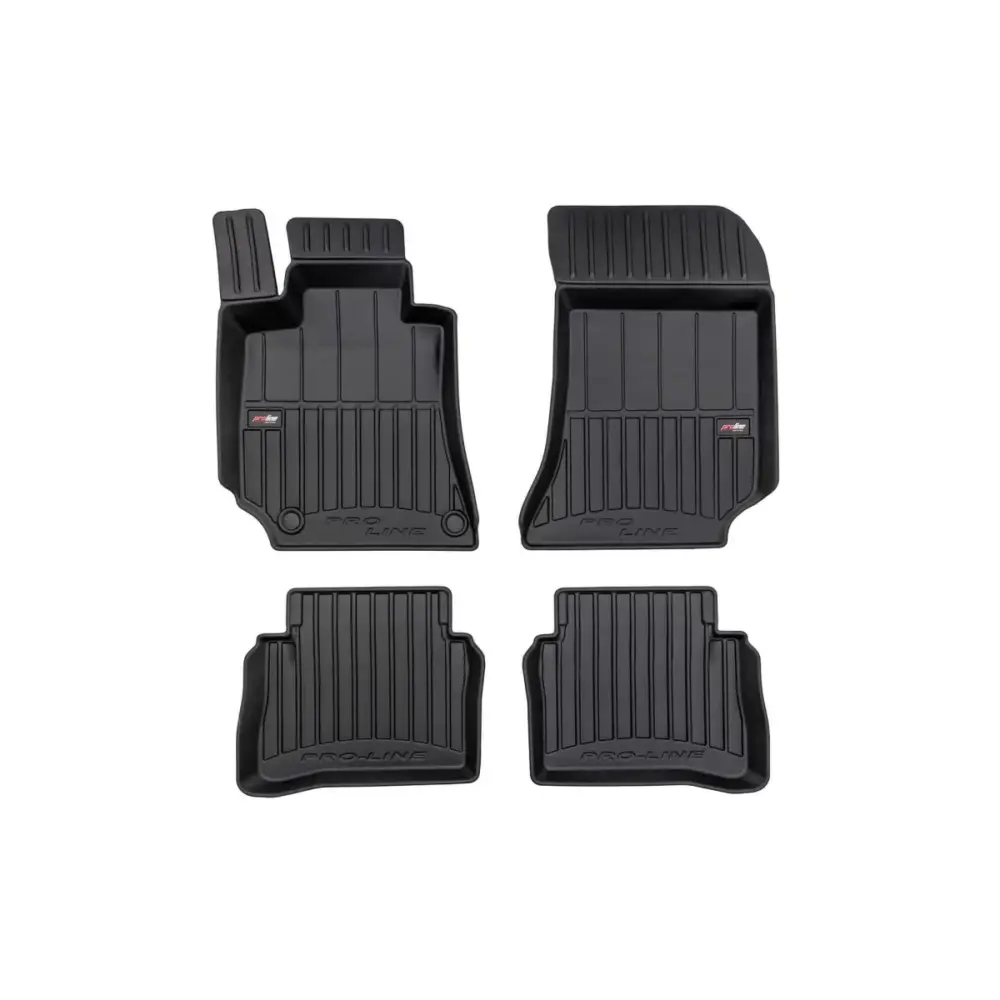 Tappetini Gomma Specifici 4 Pezzi Neri per Mercedes Classe E W212 2009-2016