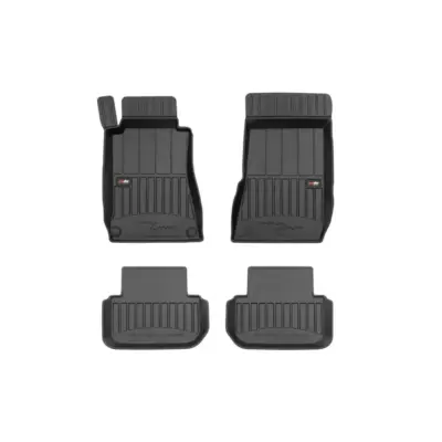 Tappetini Gomma Specifici 4 Pezzi Neri per Mercedes Clk C209 2002-2009
