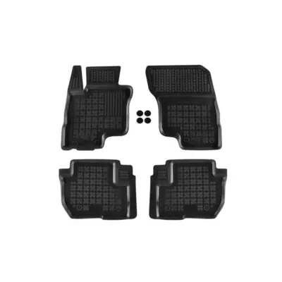 Tappetini Gomma Specifici 4 Pezzi Neri per Mitsubishi Eclipse Cross Phev