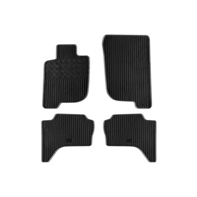Tappetini Gomma Specifici 4 Pezzi Neri per Mitsubishi L200 dal 2007