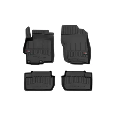 Tappetini Gomma Specifici 4 Pezzi Neri per Mitsubishi Lancer Viii 2007-2017