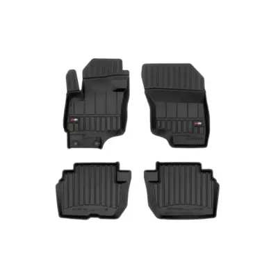 Tappetini Gomma Specifici 4 Pezzi Neri per Mitsubishi Outlander Hybrid 2014-2019