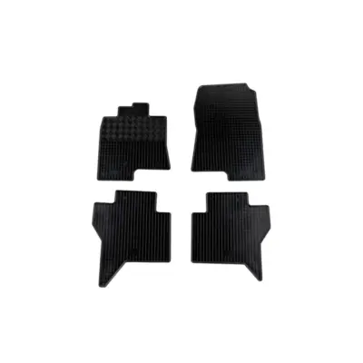 Tappetini Gomma Specifici 4 Pezzi Neri per Mitsubishi Pajero 5 Porte dal 2000