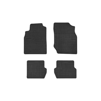 Tappetini Gomma Specifici 4 Pezzi Neri per Nissan Almera N16 2000-2006