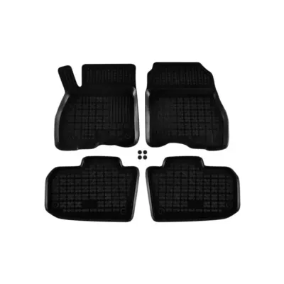 Tappetini Gomma Specifici 4 Pezzi Neri per Nissan Leaf 2013-2022