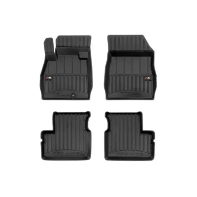 Tappetini Gomma Specifici 4 Pezzi Neri per Nissan Micra K14 dal 2016