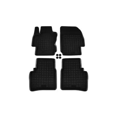 Tappetini Gomma Specifici 4 Pezzi Neri per Nissan Note 2006-2013