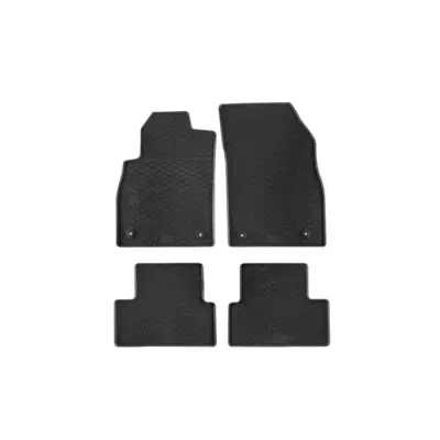 Tappetini Gomma Specifici 4 Pezzi Neri per Opel Astra J 2009-2015