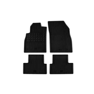 Tappetini Gomma Specifici 4 Pezzi Neri per Opel Astra J 2010-2015