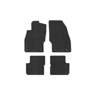 Tappetini Gomma Specifici 4 Pezzi Neri per Opel Corsa D 2006-2014