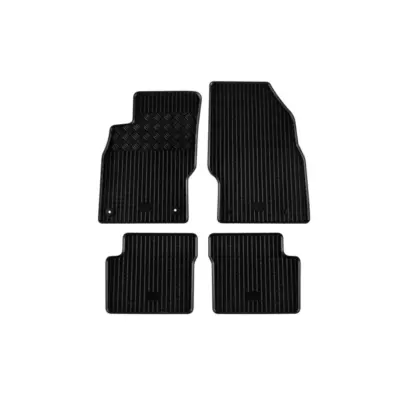 Tappetini Gomma Specifici 4 Pezzi Neri per Opel Corsa D 2006-2014