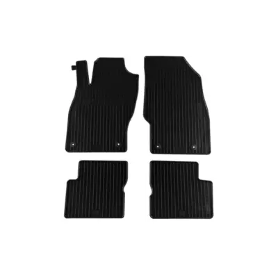 Tappetini Gomma Specifici 4 Pezzi Neri per Opel Corsa D 2006-2014