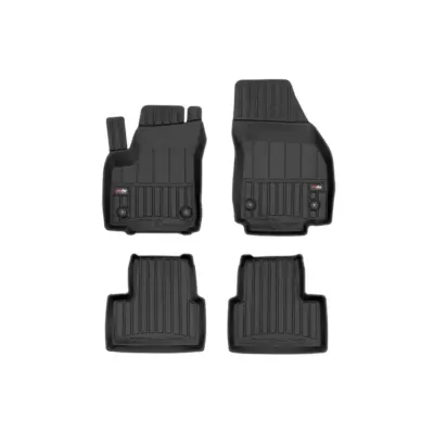 Tappetini Gomma Specifici 4 Pezzi Neri per Opel Meriva B 2010-2017