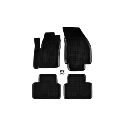 Tappetini Gomma Specifici 4 Pezzi Neri per Opel Meriva B 2010-2017
