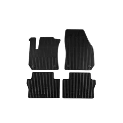 Tappetini Gomma Specifici 4 Pezzi Neri per Opel Zafira B 2005-2014