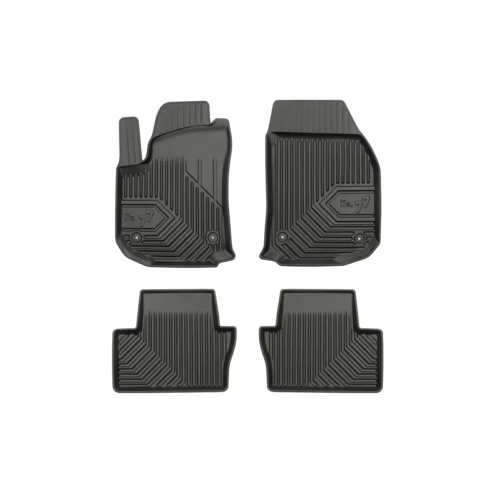 Tappetini Gomma Specifici 4 Pezzi Neri per Opel Zafira B 2005-2014