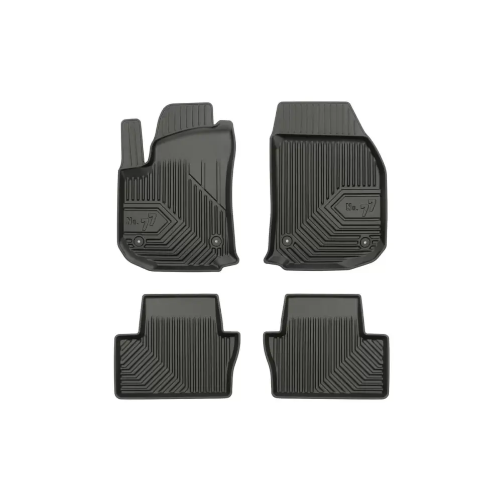 Tappetini Gomma Specifici 4 Pezzi Neri per Opel Zafira B 2005-2014