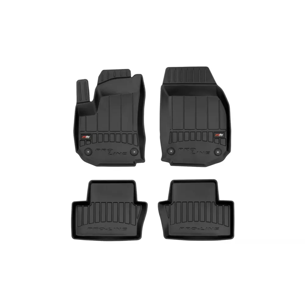 Tappetini Gomma Specifici 4 Pezzi Neri per Opel Zafira B 2005-2014