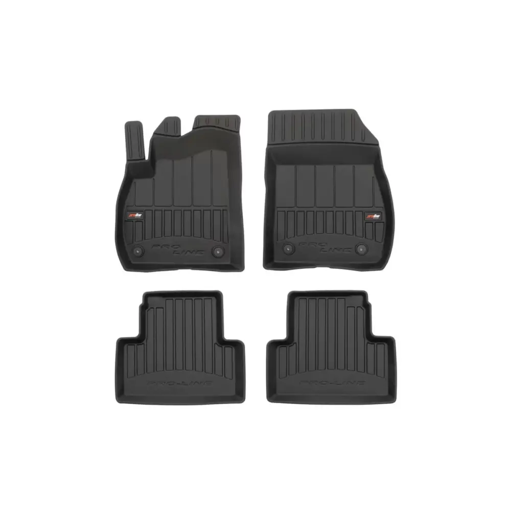 Tappetini Gomma Specifici 4 Pezzi Neri per Opel Zafira C 2012-2019