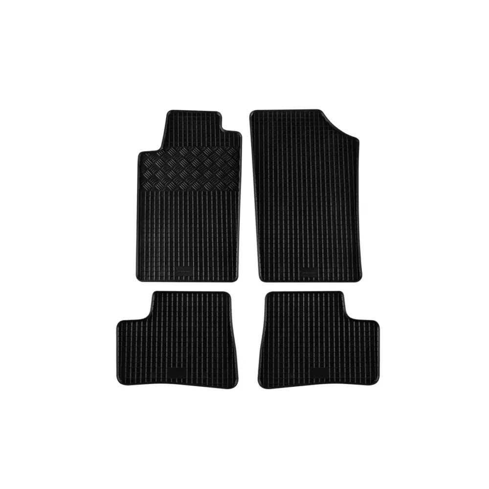Tappetini Gomma Specifici 4 Pezzi Neri per Peugeot 206 2000-2007