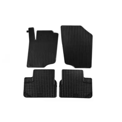 Tappetini Gomma Specifici 4 Pezzi Neri per Peugeot 207 2006-2012