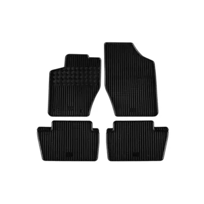 Tappetini Gomma Specifici 4 Pezzi Neri per Peugeot 307 2001-2007