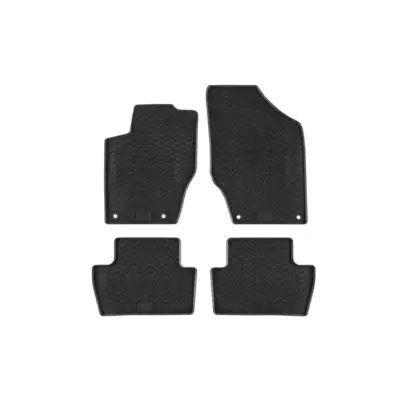 Tappetini Gomma Specifici 4 Pezzi Neri per Peugeot 307 2001-2008