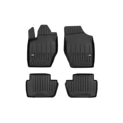 Tappetini Gomma Specifici 4 Pezzi Neri per Peugeot 307 Sw 2001-2008