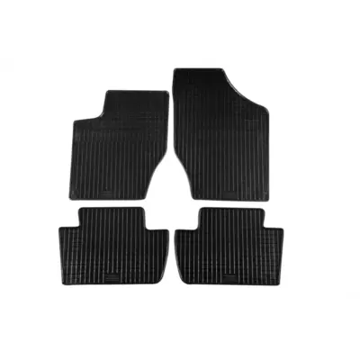 Tappetini Gomma Specifici 4 Pezzi Neri per Peugeot 308 2007-2013