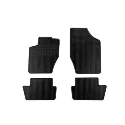 Tappetini Gomma Specifici 4 Pezzi Neri per Peugeot 308 dal 2007