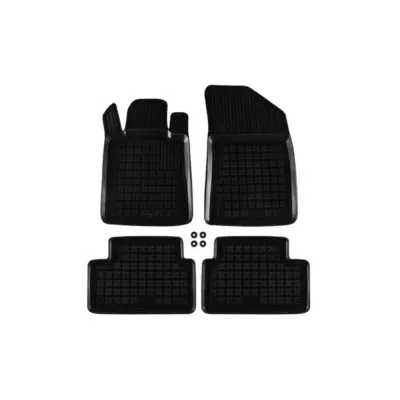 Tappetini Gomma Specifici 4 Pezzi Neri per Peugeot 508 2010-2018
