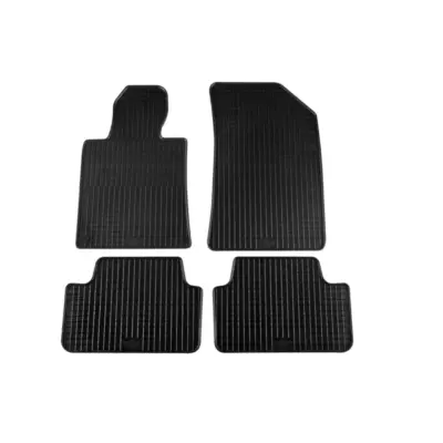 Tappetini Gomma Specifici 4 Pezzi Neri per Peugeot 508 2011-2018
