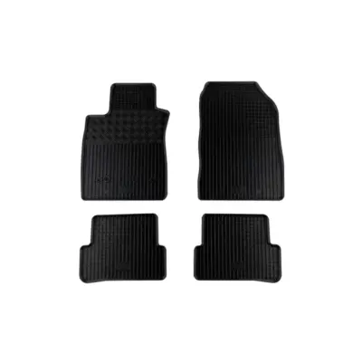 Tappetini Gomma Specifici 4 Pezzi Neri per Renault Clio Iii Iv dal 2006
