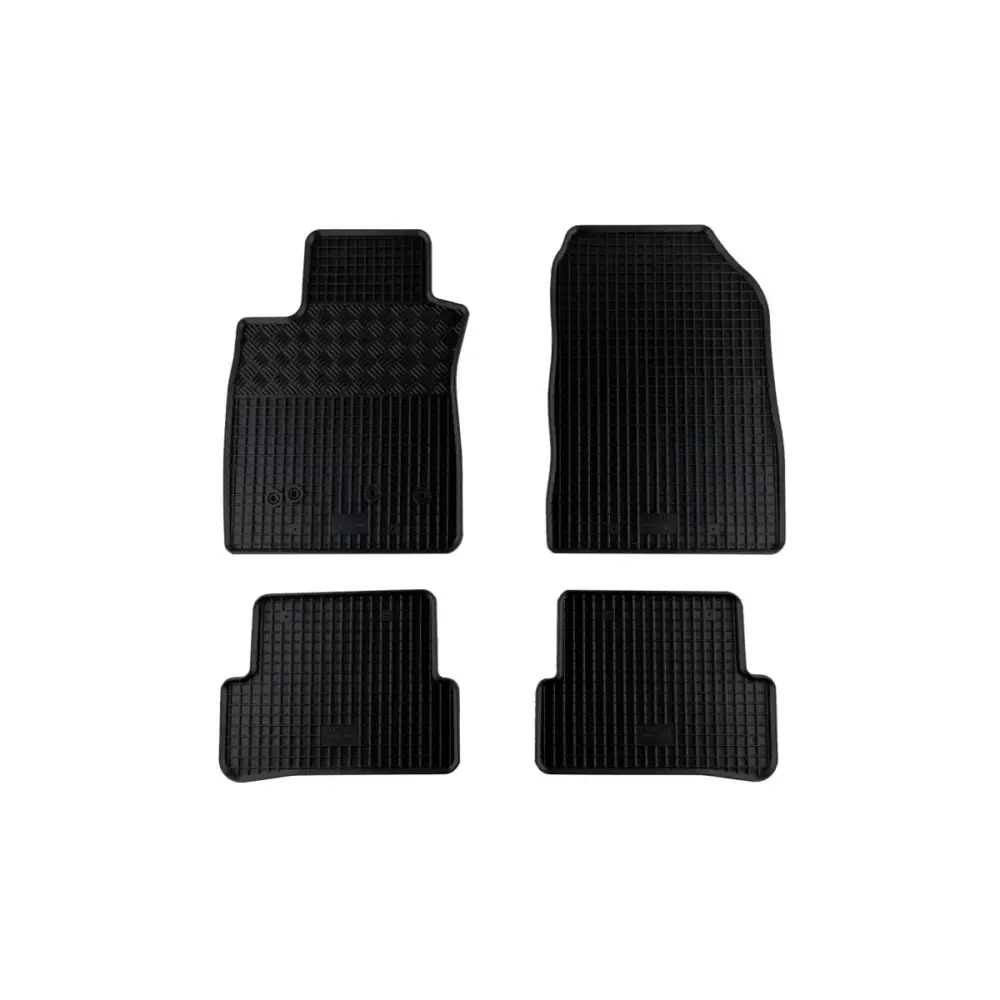 Tappetini Gomma Specifici 4 Pezzi Neri per Renault Clio Iii Iv dal 2006