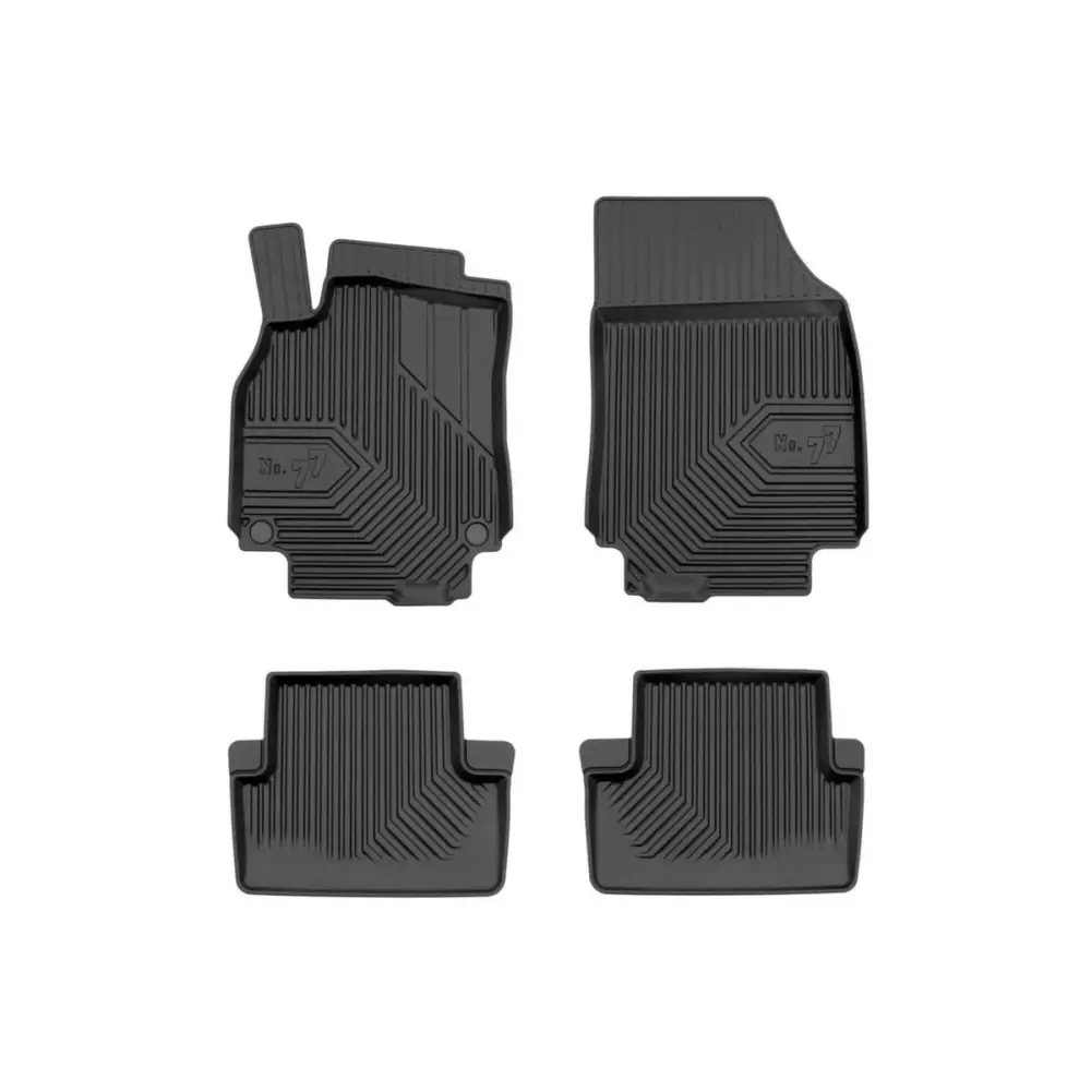 Tappetini Gomma Specifici 4 Pezzi Neri per Renault Fluence 2009-2016