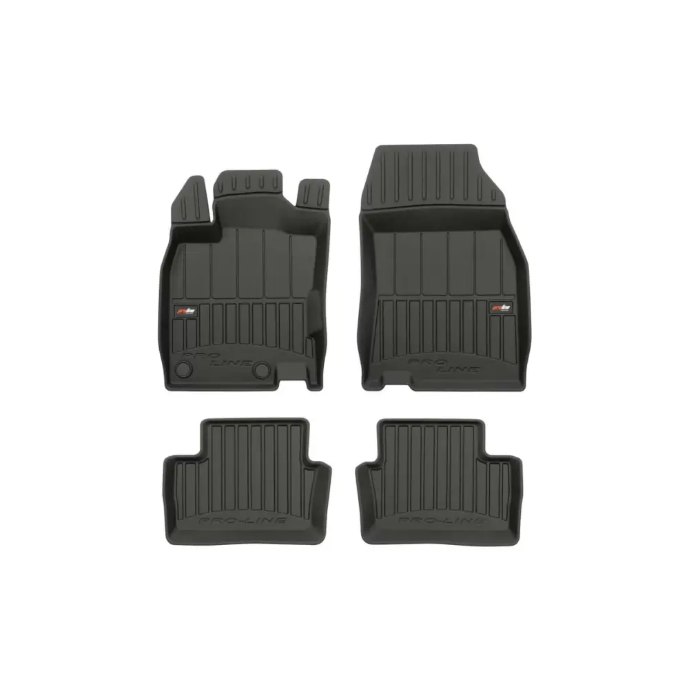 Tappetini Gomma Specifici 4 Pezzi Neri per Renault Kadjar dal 2015