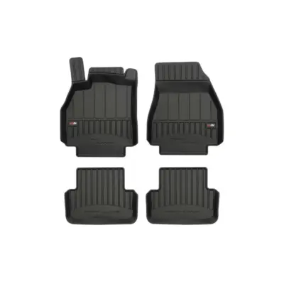 Tappetini Gomma Specifici 4 Pezzi Neri per Renault Megane 2002-2008