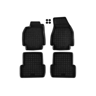 Tappetini Gomma Specifici 4 Pezzi Neri per Renault Megane 2002-2009
