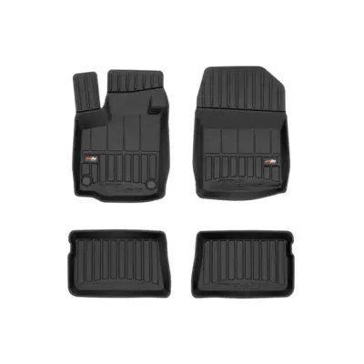 Tappetini Gomma Specifici 4 Pezzi Neri per Renault Twingo 2007-2014