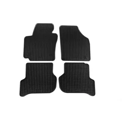 Tappetini Gomma Specifici 4 Pezzi Neri per Seat Altea 2004-2015 Toledo 2004-2009