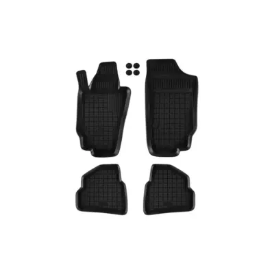 Tappetini Gomma Specifici 4 Pezzi Neri per Seat Ibiza 2008-2017