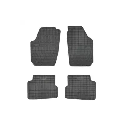 Tappetini Gomma Specifici 4 Pezzi Neri per Skoda Fabia 2007-2014