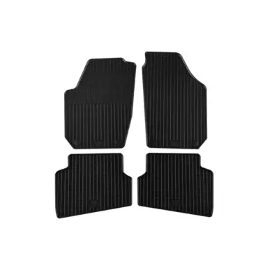 Tappetini Gomma Specifici 4 Pezzi Neri per Skoda Fabia 2007-2014