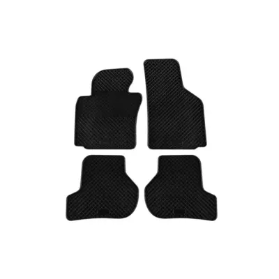 Tappetini Gomma Specifici 4 Pezzi Neri per Skoda Octavia 2005-2012