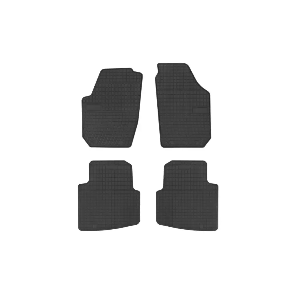 Tappetini Gomma Specifici 4 Pezzi Neri per Skoda Roomster 2006-2015