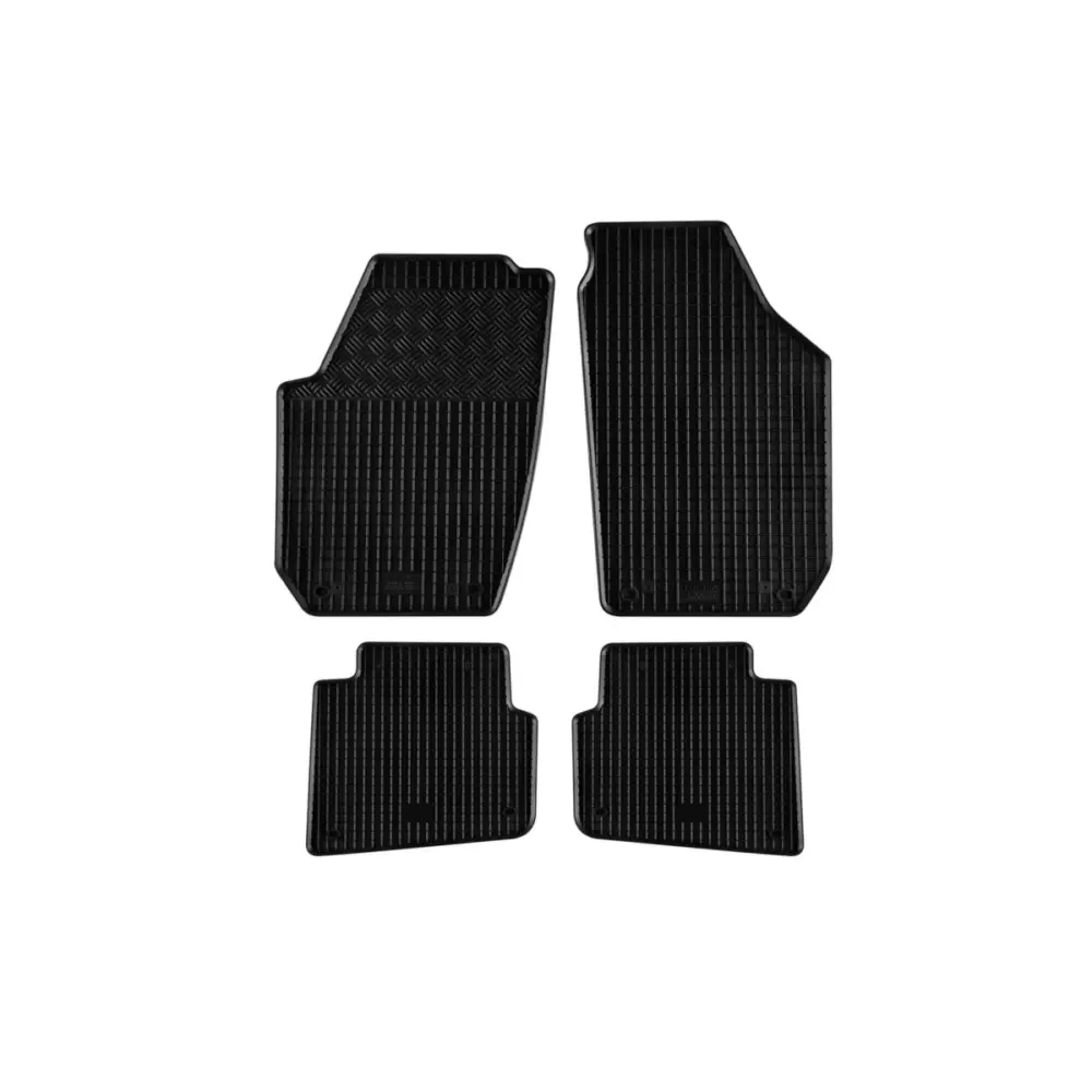 Tappetini Gomma Specifici 4 Pezzi Neri per Skoda Roomster dal 2006